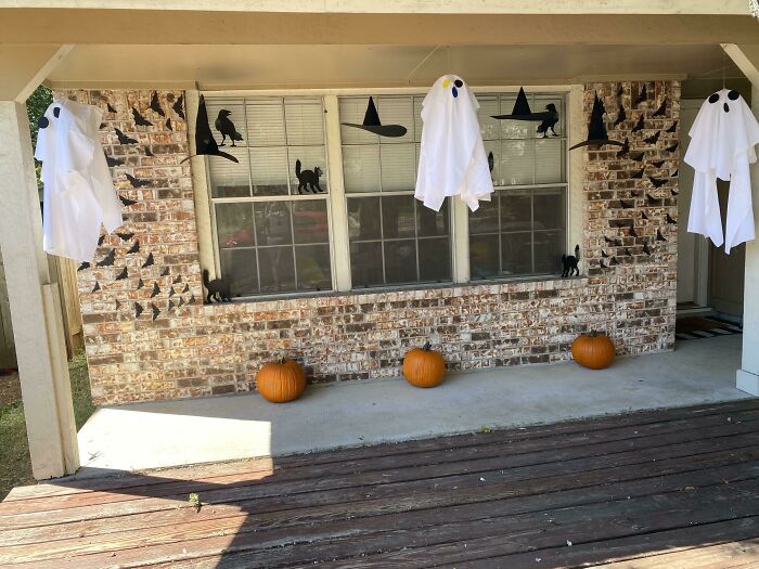 Our Mostly Free Halloween Porch Decorations, We Made Everything Except The Pumpkins