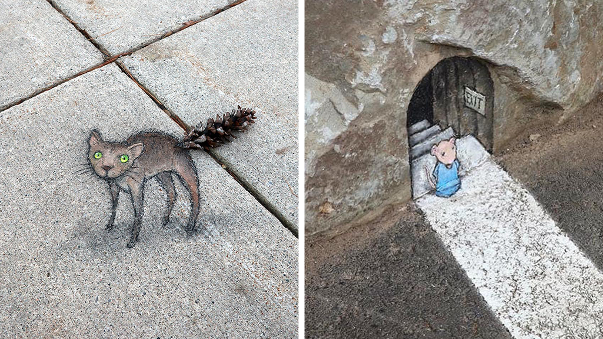 Adventures Of Chalk Characters: 90 Street Art Pieces By This Artist (New Pics)