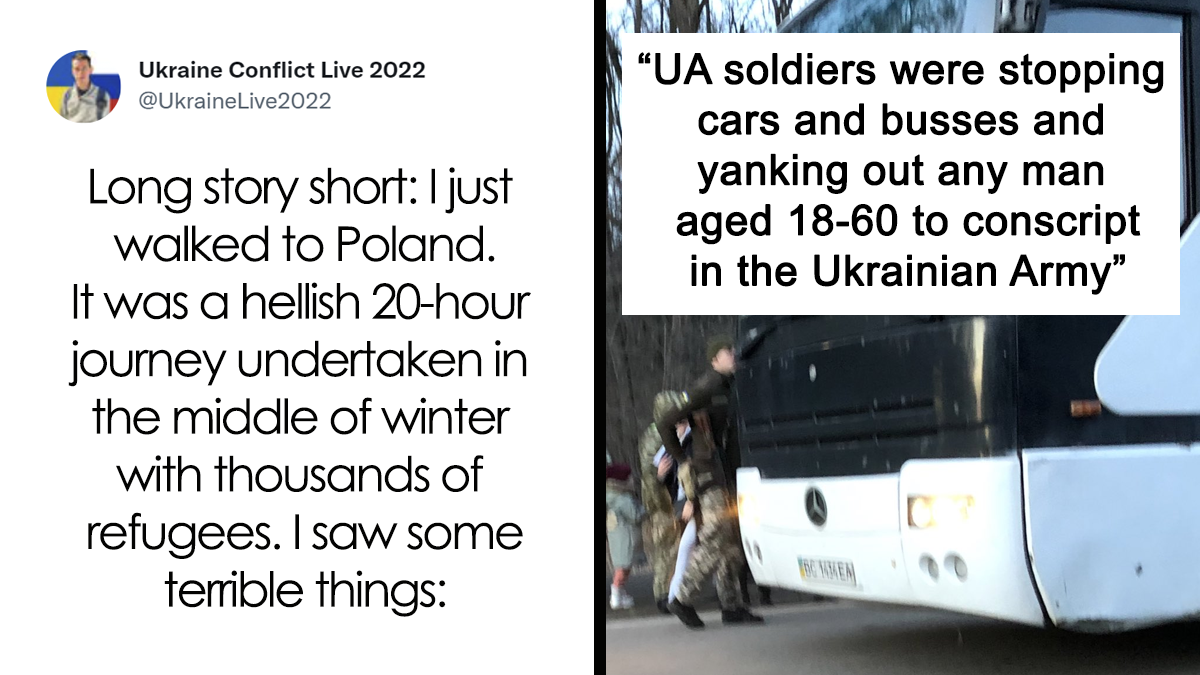 American Walks 20 Hours To Escape Ukraine, Shares “The Worst Night” Of His Life In A Viral Twitter Thread