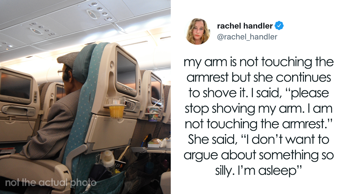 Entitled Plane Passenger Inspires A Funny Thread About Middle Seat Armrest Etiquette