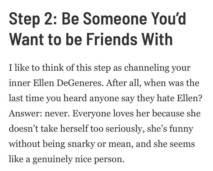 In An Article On How To Befriend People At Work...