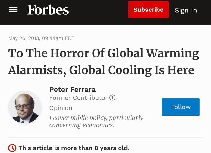 Not Only Has The Globe Not Cooled, The 7 Years Since This Was Published Have Been The Hottest On Record