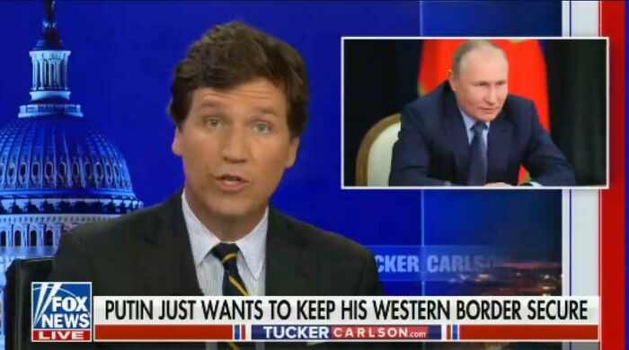 Tucker Carlson: "Putin Just Wants To Keep His Western Border Secure"