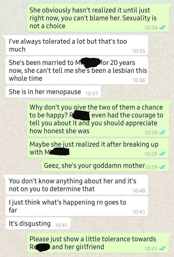 My Stepmother's Mother Came Out As A Lesbian. The Chat Is Between Me And My Stepmother