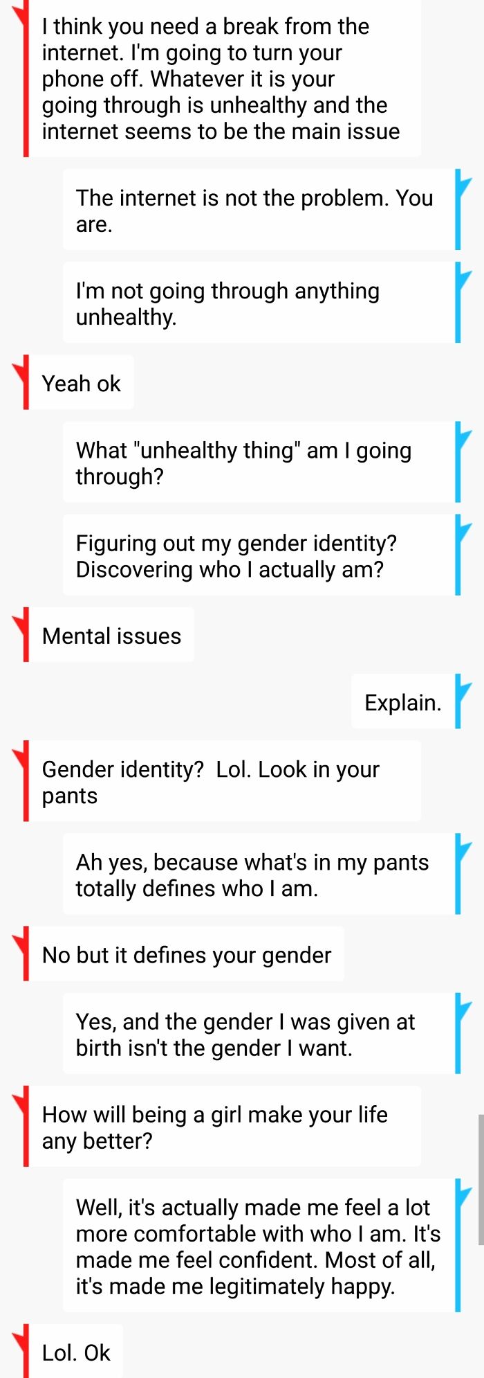 An Interaction Between Me And My Extremely Anti-Lgbt Stepfather Mere Hours After I Came Out As Trans