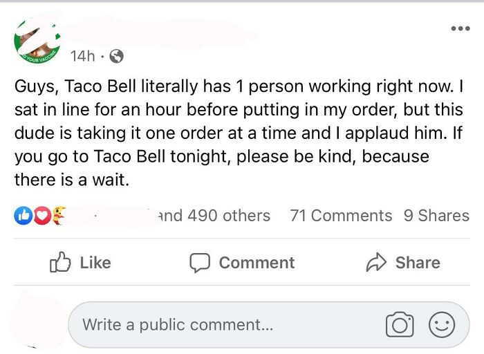 All The Comments Are Complaining That No One Wants To Work..