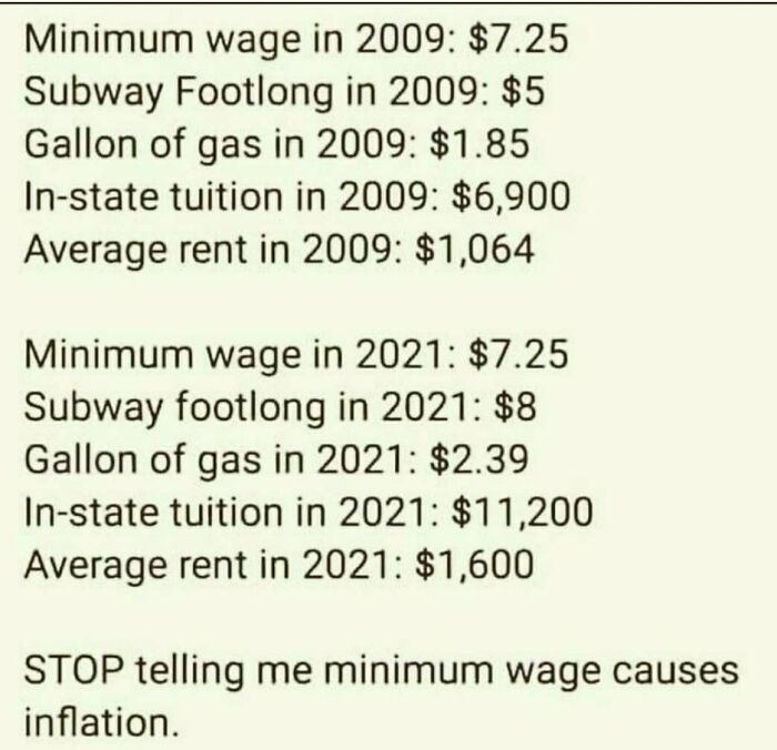 Stop Telling Minimum Wage Causes Inflation