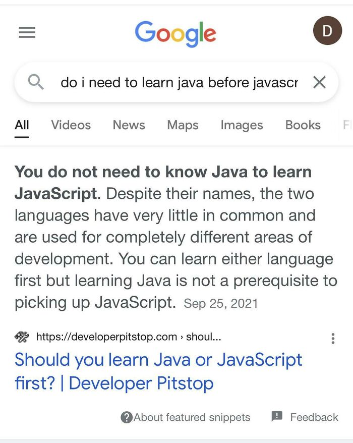 I Was One Google Search Away From Learning Entire Language I Don’t Need. Dodged A Bullet