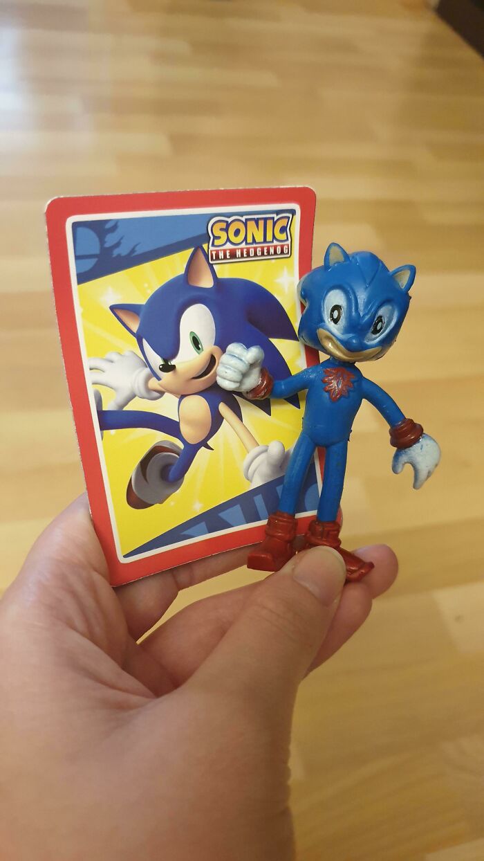 I Just Wanted A Normal Sonic Figure But Got Whatever This Is Instead. From A Mystery Surprise Toy Box