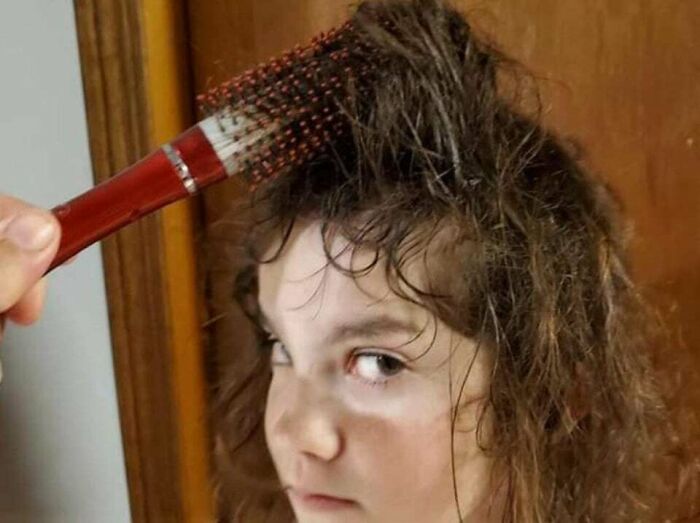 My Curly-Haired Daughter Decided She Was Going To Use Her Stepmom's Brush