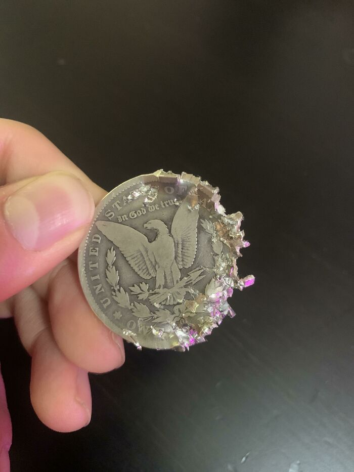 My 2-Year-Old Put A Silver Dollar In The Shredder