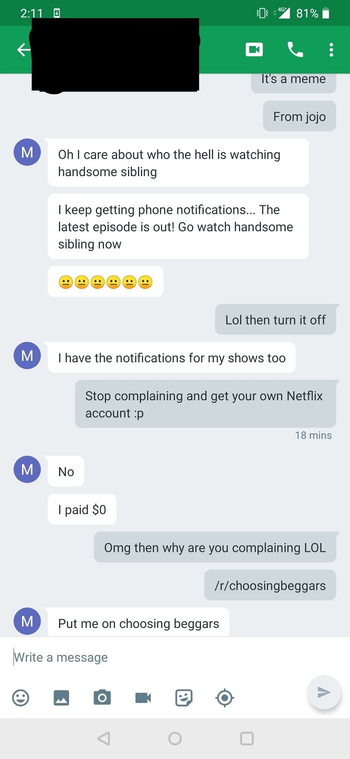Cb Doesn't Want To Share Netflix Account Profile