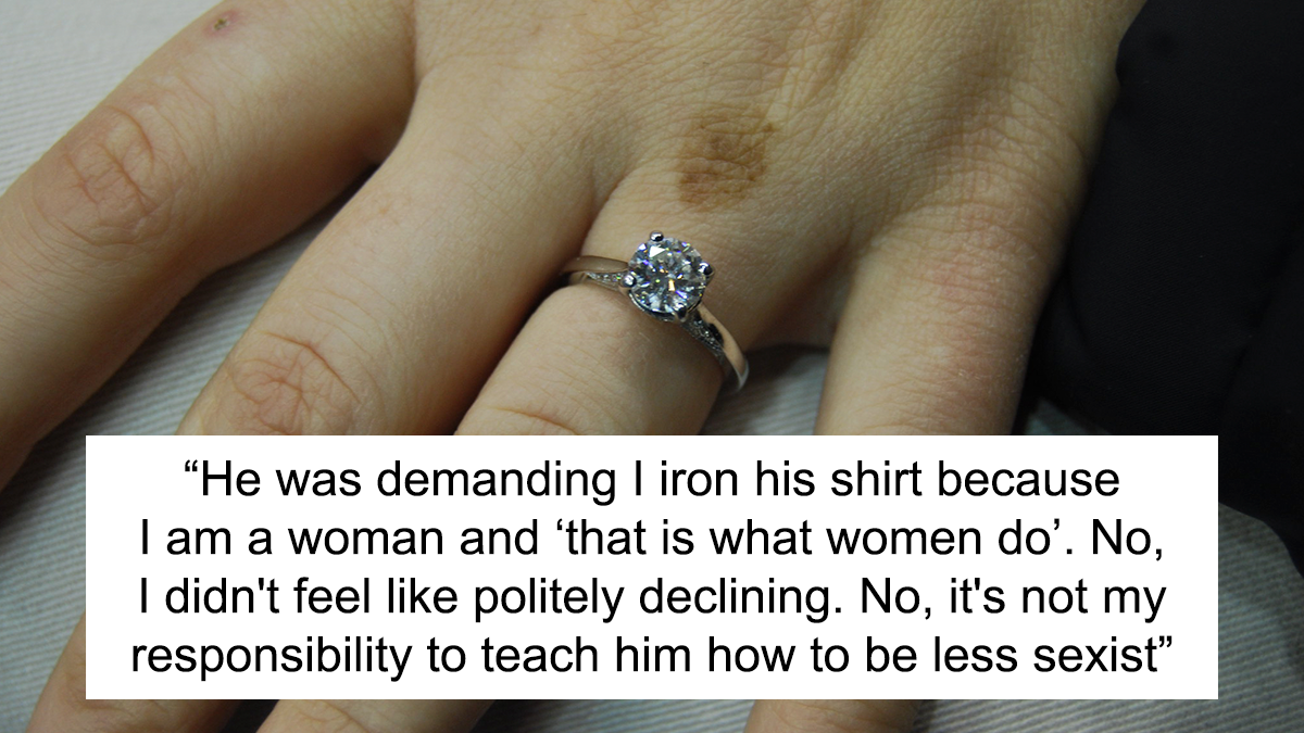 Woman Maliciously Complies By Ruining Her Father-In-Law’s Shirt After He Asks Her To Iron It Right Before Her Engagement Party