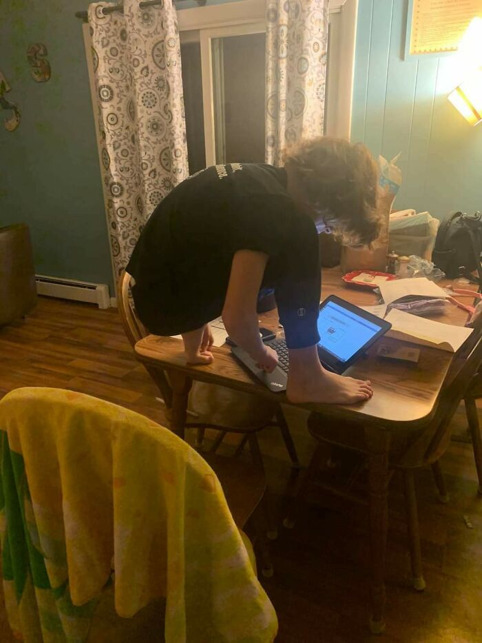 This Is My 12-Year-Old Nephew Doing His Homework