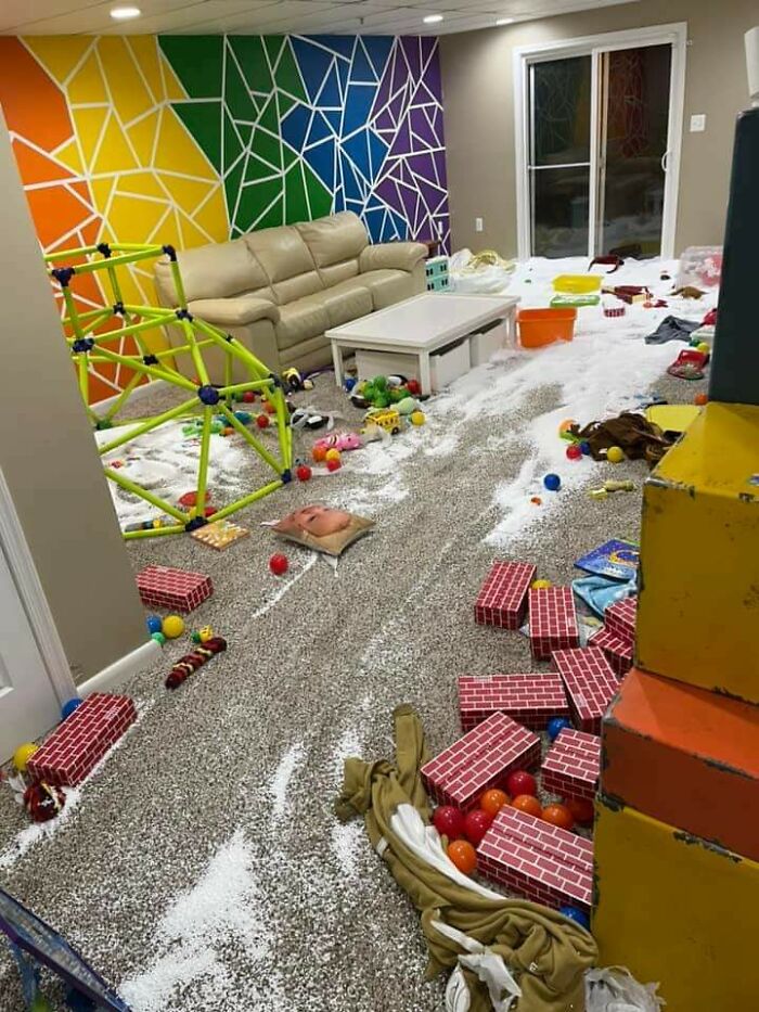 Bean Bag Chair Exploded By Kids