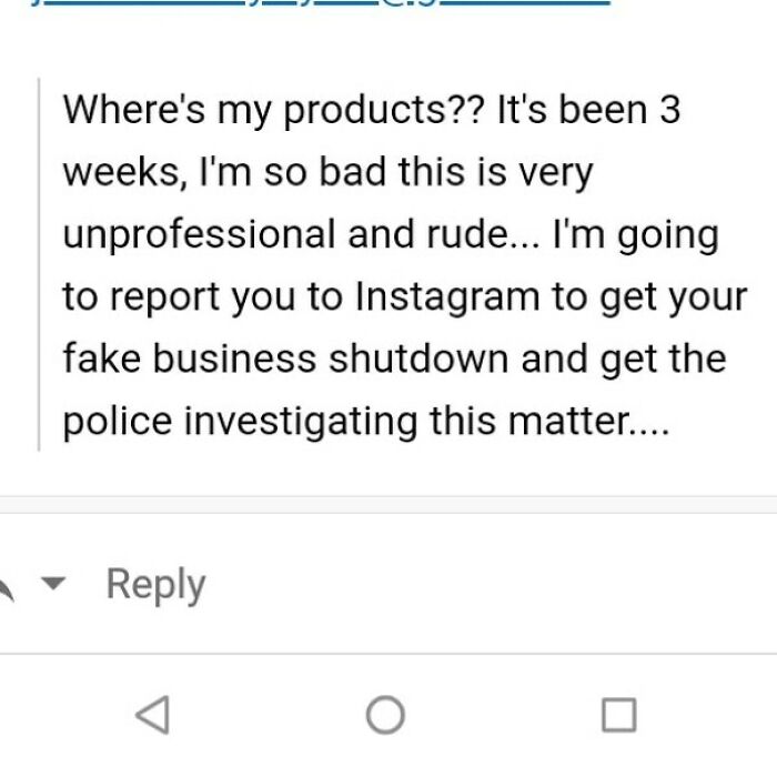"Influencer" Upset Our Tiny Business Didn't Send A Freebie In A Timely Manner.
