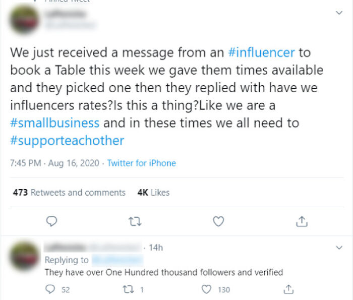 Choosing Influencer™ Wants A Free Meal