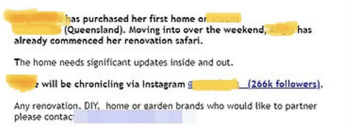“Influencer” Who Has Starred On/Made $$$ From At Least 3 High Profile Reality Shows Asking For Major House Renovations In Return For Likes...