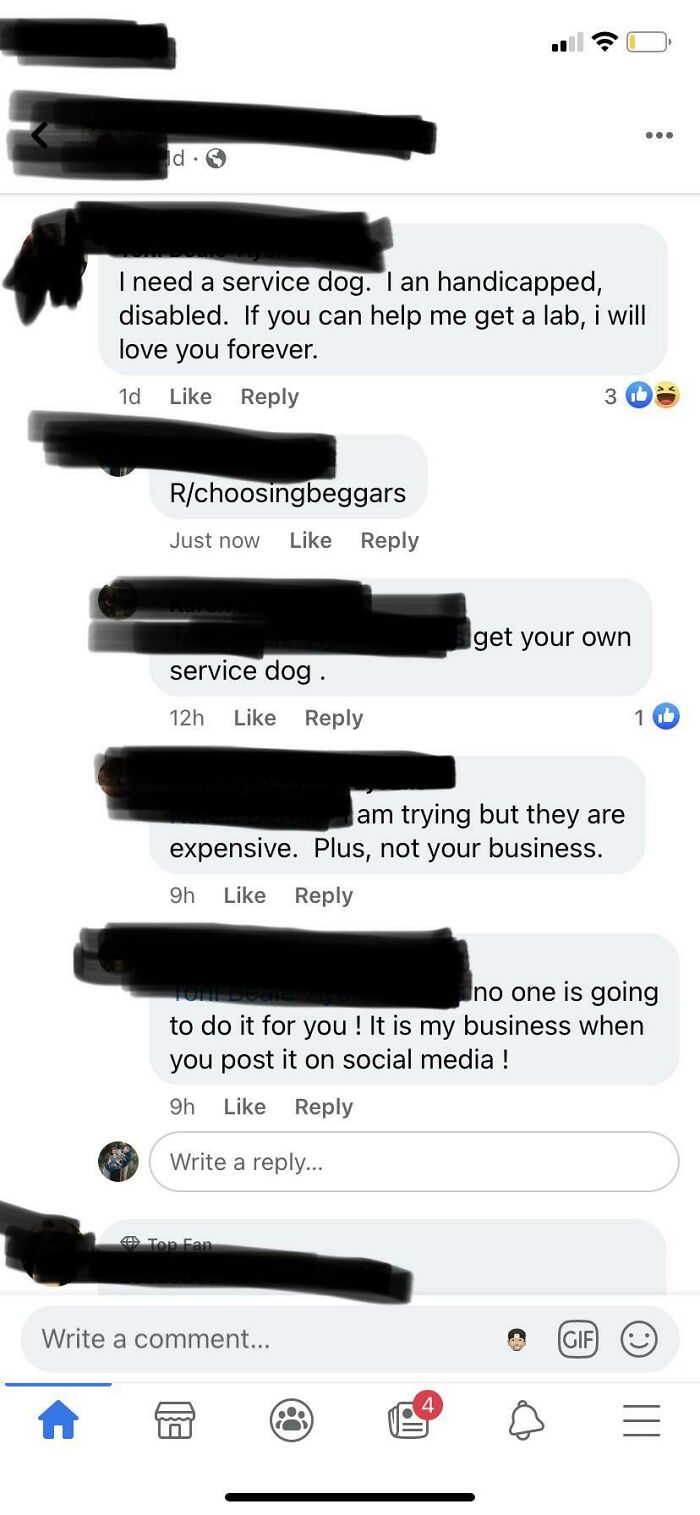 Asks Influencer For Free Dog On Facebook. Then Tells Me To Mind My Business After Her Public Plea.