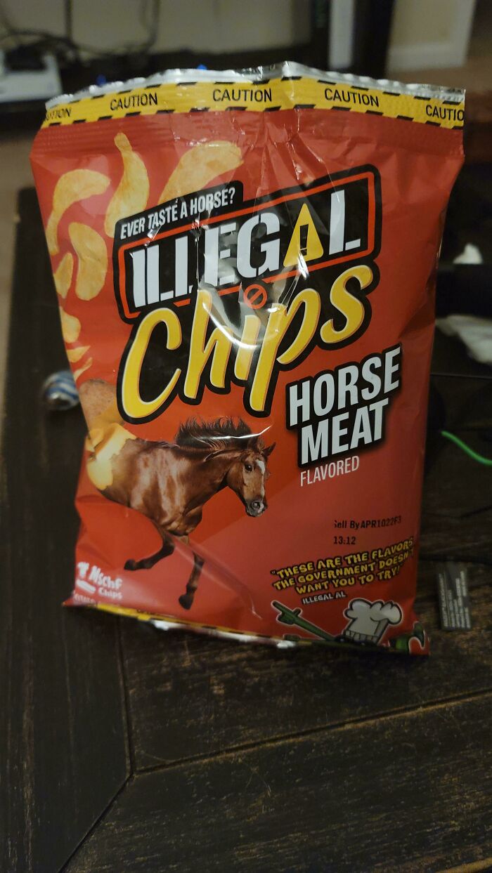 Hey, First Post Here. Enjoy My Horse Meat Chips