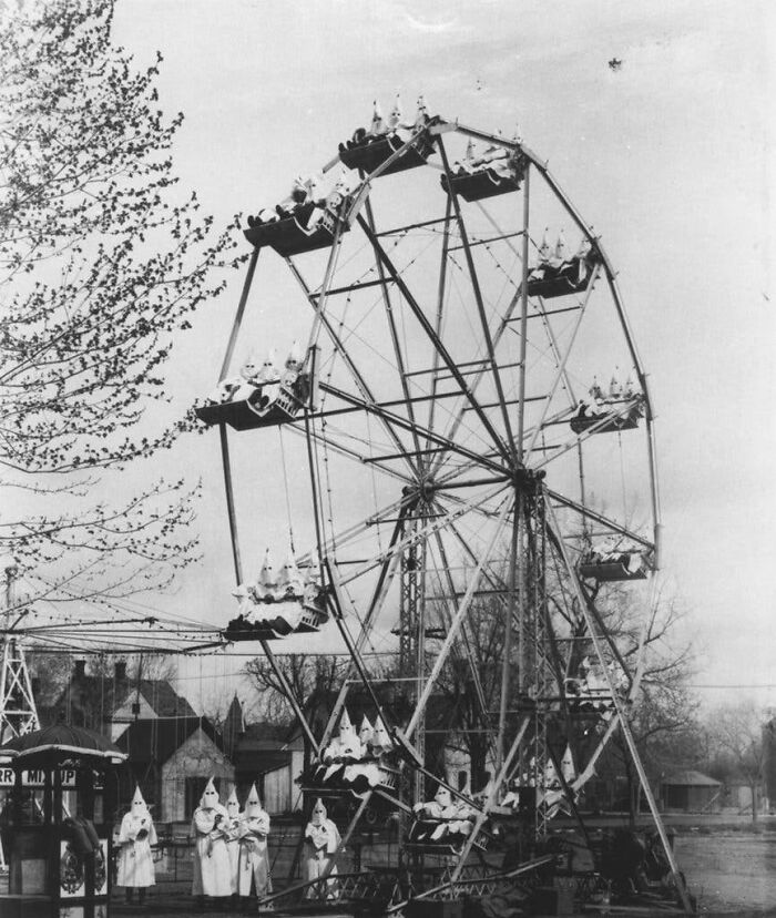 These Pointy Hat Fellas Enjoying A Ferris Wheel Ride