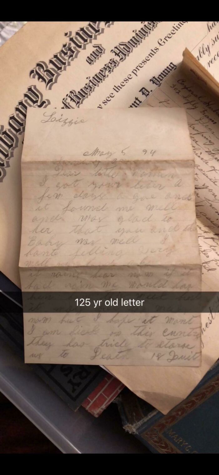 Letter Found From My Namesake, Elizabeth Ford Wagar. Both Middle Names Are Ford. Written 1894 When She Was 20 Years Old To One "Dear Little Woman." Stored In Multiple Bags To Keep In Good Condition. Currently Buried In Downtown Wells, NY Where We Still Visit Her Headstone