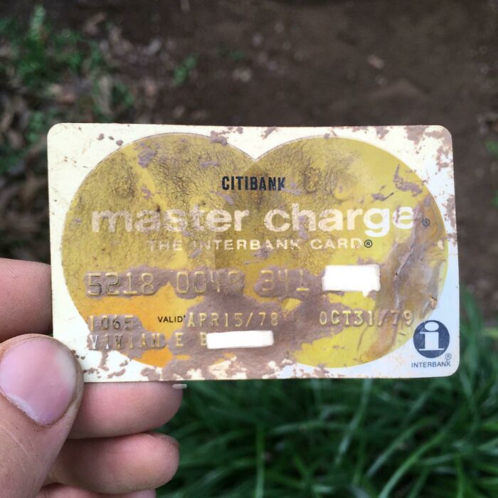 I Found A Citibank Charge Card Buried In My Yard That Expired In 1979