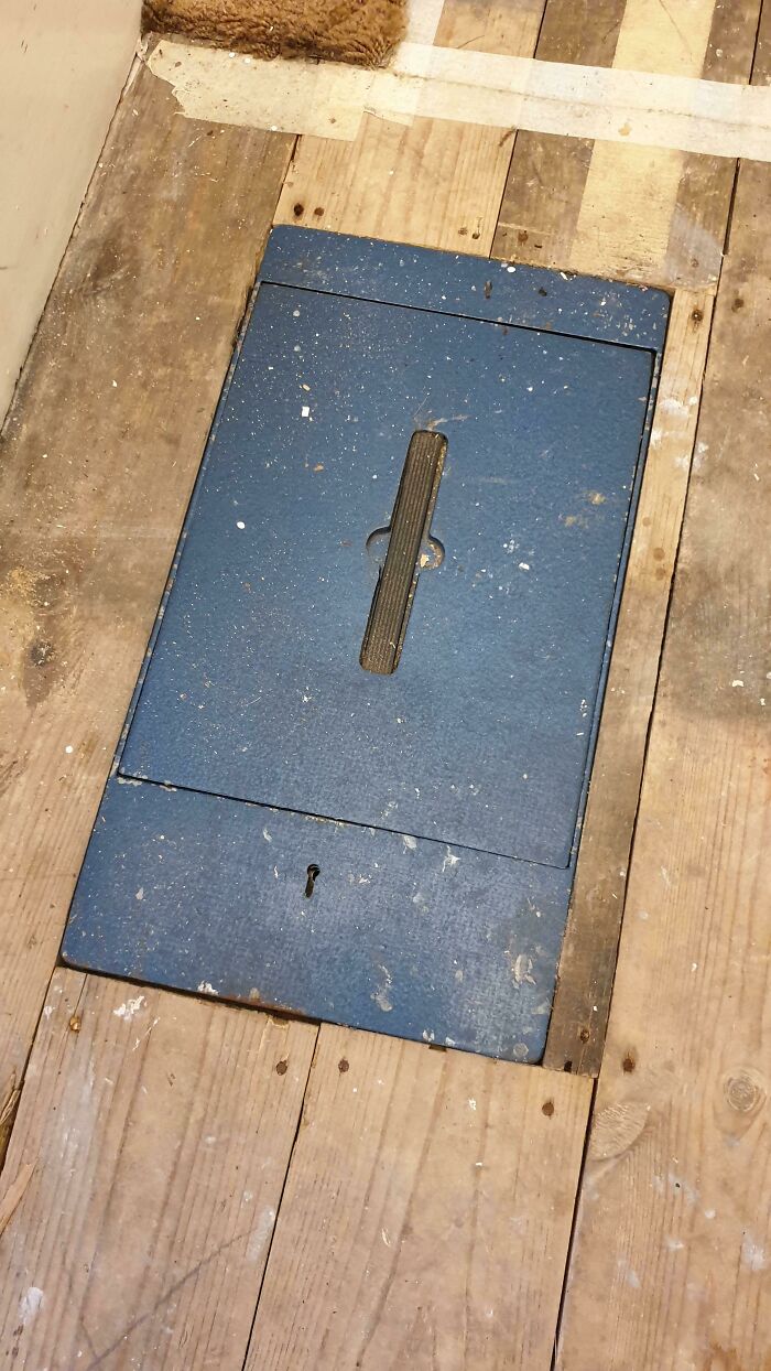 Renovating A Cupboard And Discovered A Floor Safe After Living Here For Two Years