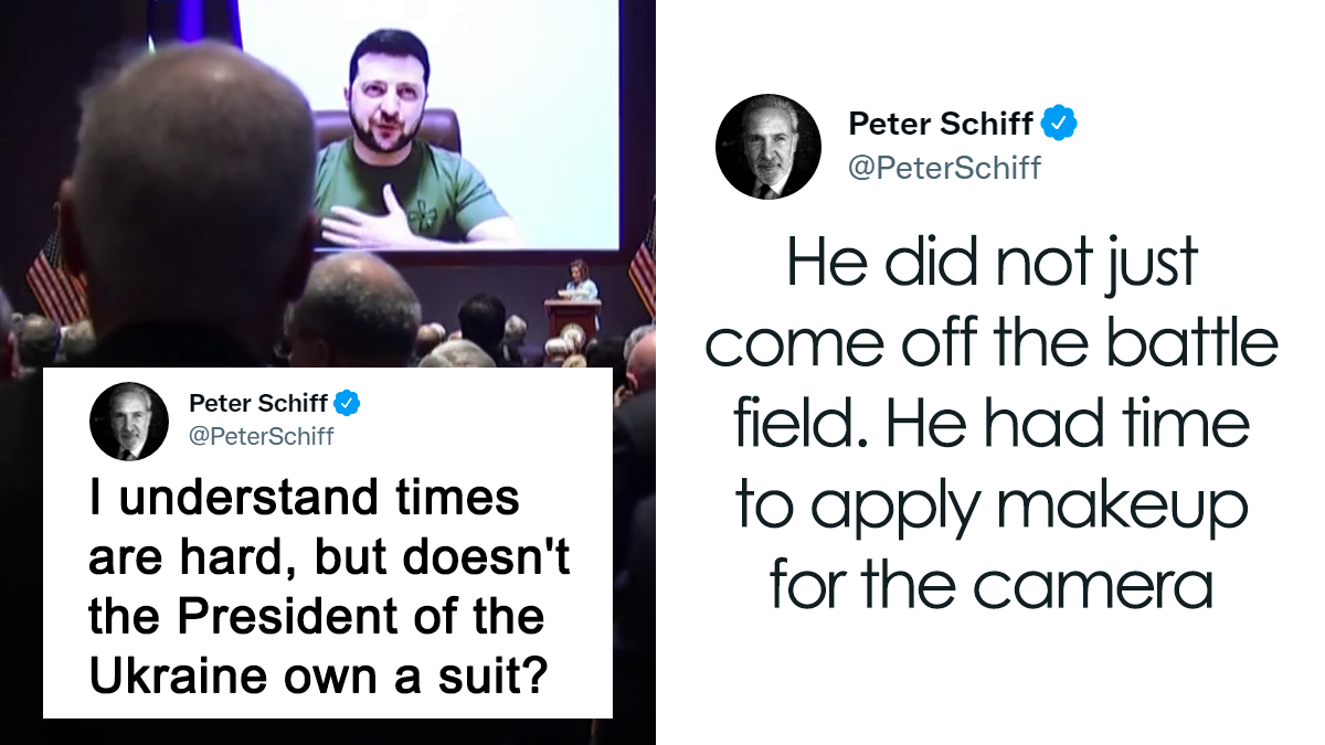 Man Is Upset The President Of Ukraine Didn’t Wear A Suit When Addressing The US Congress, Voices It On Twitter, Gets A Major Reality Check