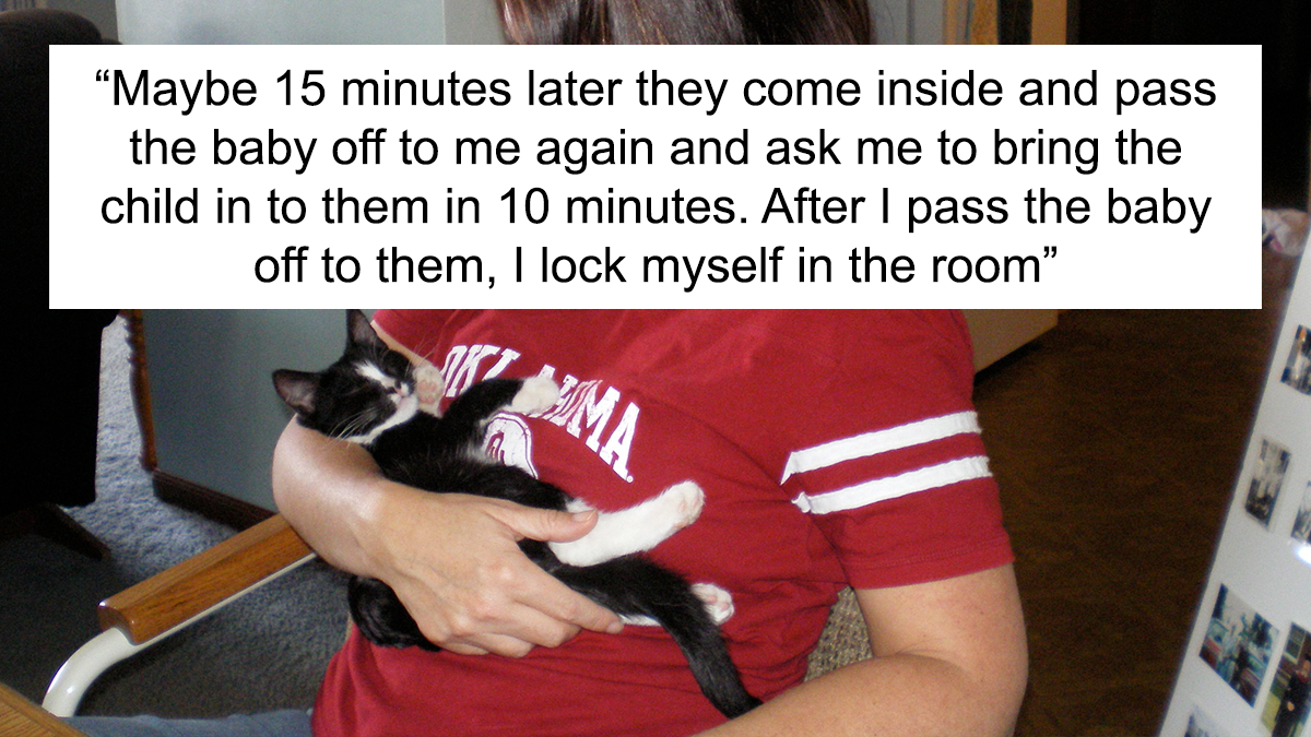 “AITA For Telling My Fiance I’m Locking Myself In The Room For The Rest Of The Vacation Because I’m Tired Of Holding His Sister’s Kid?”