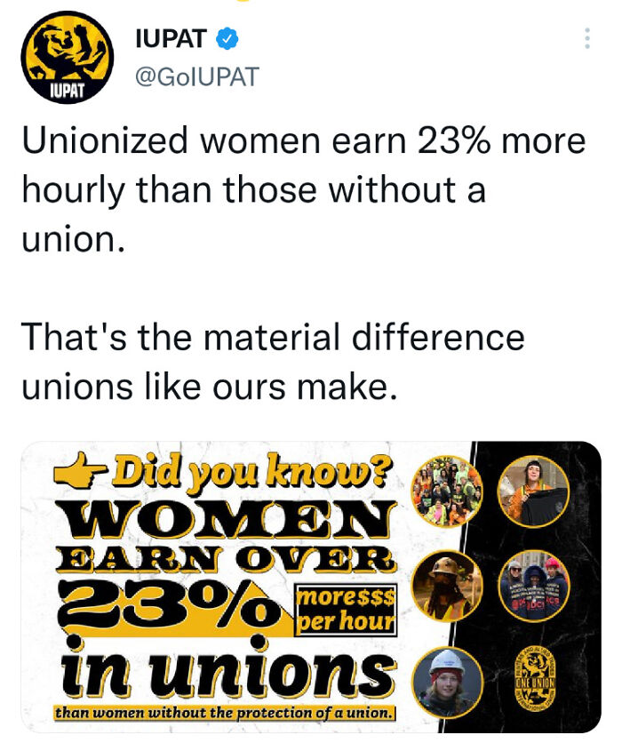 Unionized Women Earn 23% More Hourly Then Those Without A Union