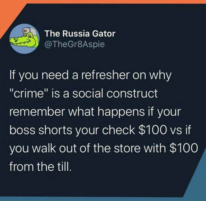 It’s A Crime To Steal From The Rich—not From The Poor /S