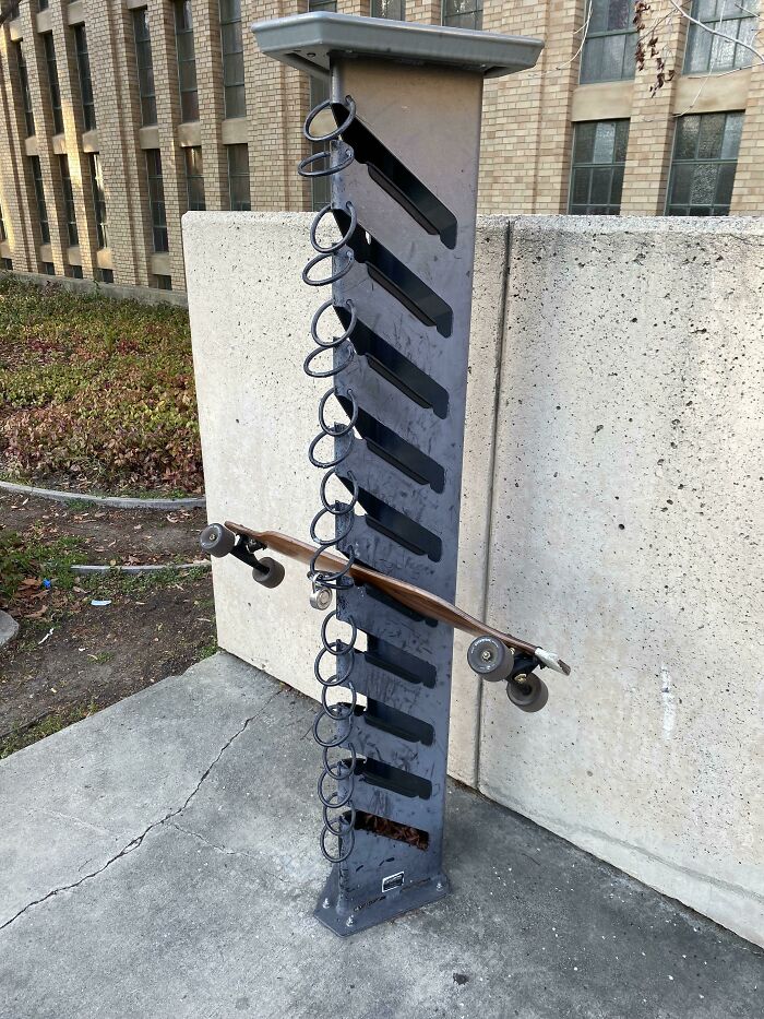 You Can Lock Up Your Skateboard By This Library