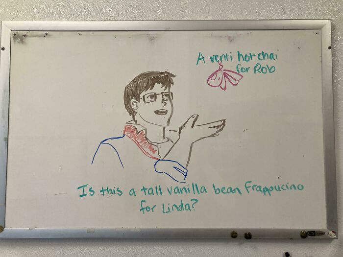 Walked Into This On My Stores Whiteboard This Morning