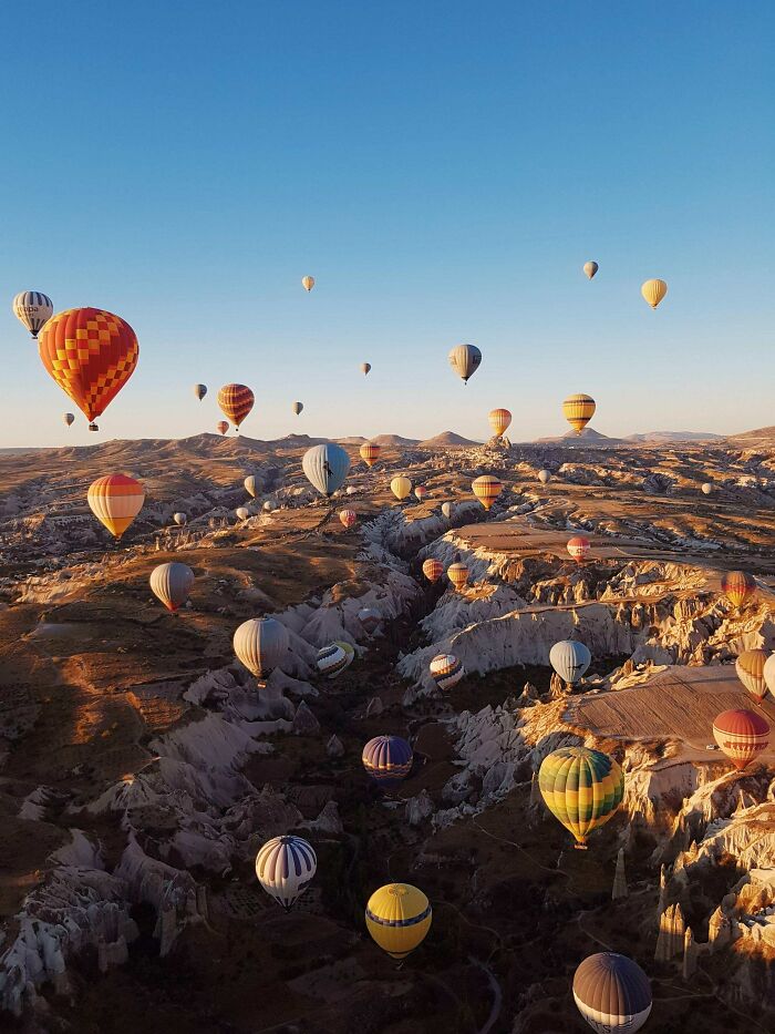 Breathtaking View From My Hot Air Balloon Ride Today In Göreme, Turkey