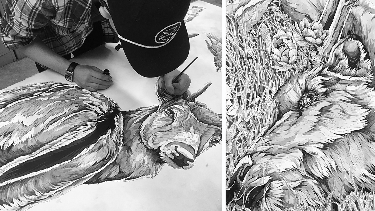 My Detailed Deer Illustration Took Me Two Weeks To Finish, And Here’s The Result
