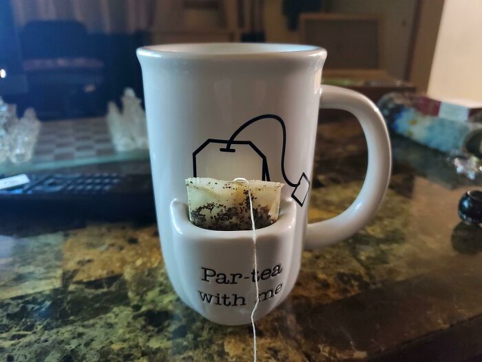 This Mug I Found With A Tea Bag Holder