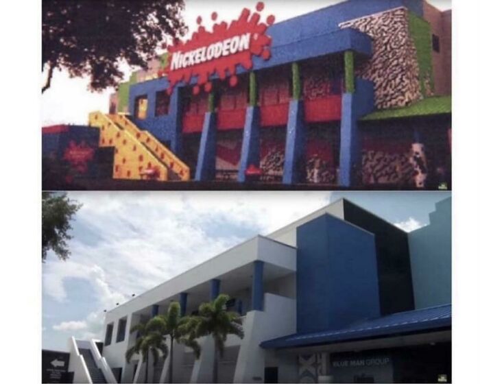 Nickelodeon Studios In The 90’s vs. The Same Building Today