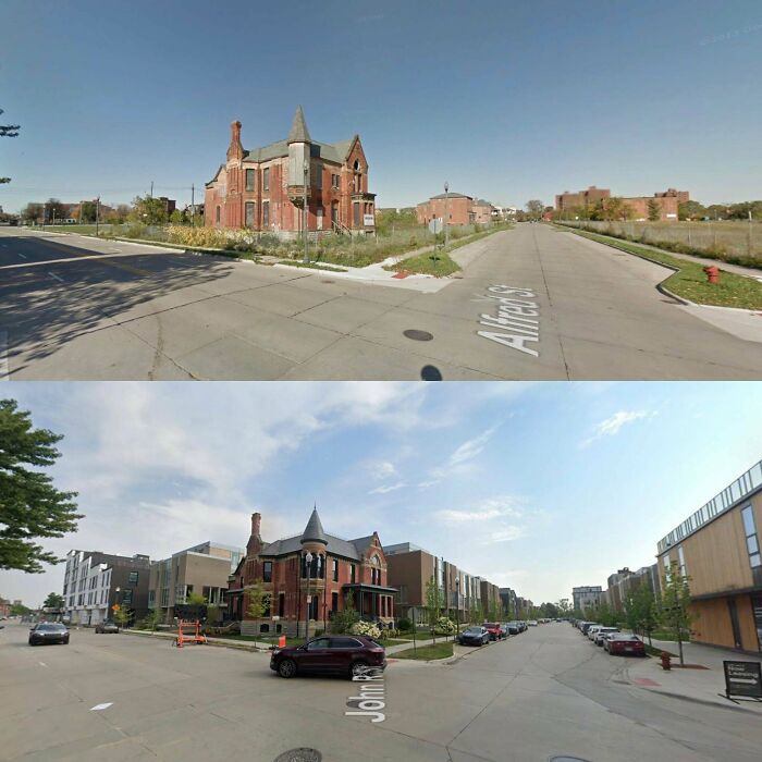 Detroit: A Decade Of Change From ~2010-2021 (Google Maps)