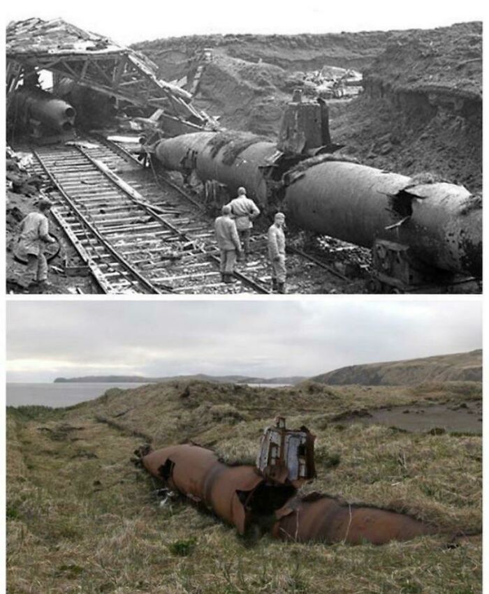 Captured Japanese Mini Submarine In The Aleutian Islands, 1943 And 2021