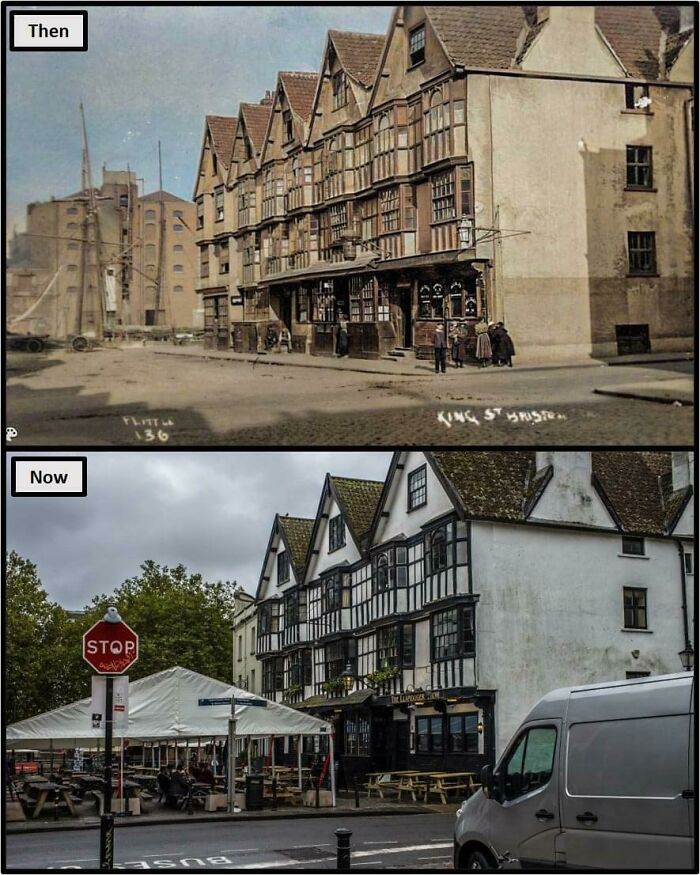 The Llandoger Trow Inn, Bristol, UK. Built In 1664, And One Of Britain’s Oldest And Most Well Known Pubs, It’s Said To Be The Inspiration For Robert Louis Stevenson’s “Treasure Island”, And Daniel Defoe’s “Robinson Crusoe”.
