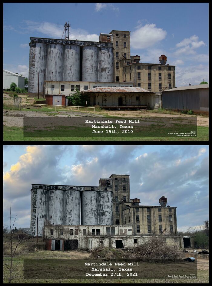 11 Years Of Decay - Martindale Feed Mill - Marshall, Texas