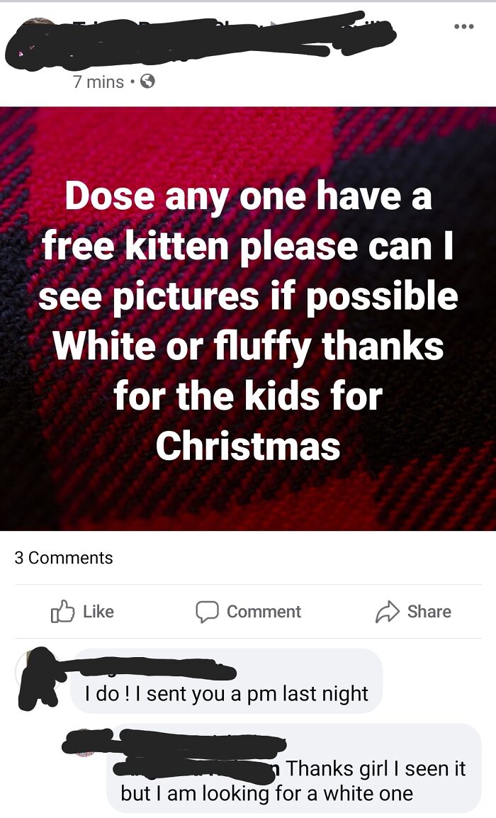 But I Need A White One For The Kids...