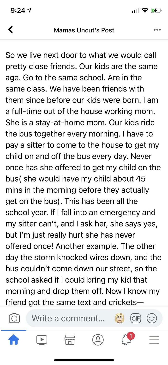 Apparently Being A Sahm Means You Should Give Away Free Childcare
