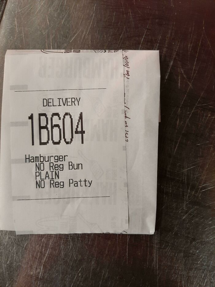 It Was For A Happy Meal Too. I Hope They Enjoy Their Burger.