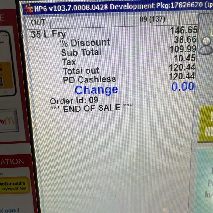 So We Had This Huge Order For 35 Large Fries 😐