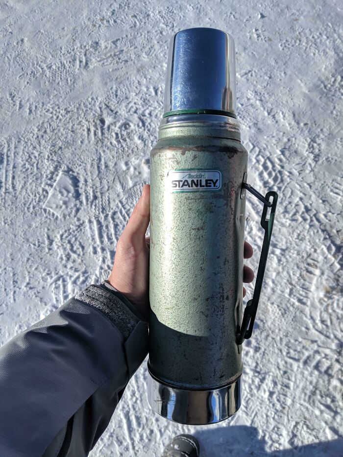 I Know, Another Thermos. But Seriously, This Was My Grandfather's From The 50's And Still Kept Coffee Hot For Hours In -20 Today!