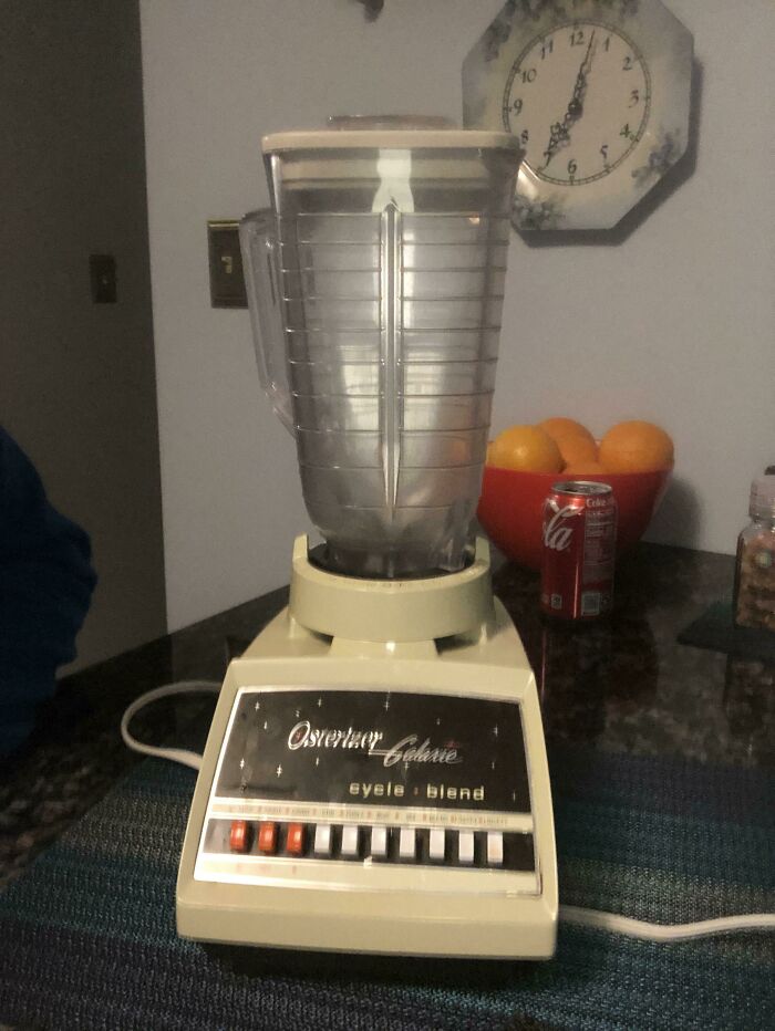 My Parents Blender. From Late 70s- Early 80s. Most Millennials Parents Probably Still Have One Of These In Their House