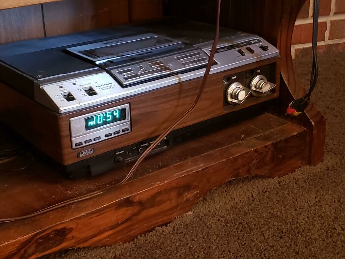 My Fathers Sears Betamax Vcr. Bought In 1979, I Still Remember Him Explaining To Friends What A 'Video Cassette Recorder' Does As He Showed Off Last Week's Football Games. Weighs A Ton. It Still Works To This Day