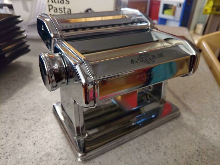 Marcato Atlas Pasta Machine. My Parents Taught Me To Use It, 30+ Years Later I'm Teaching My Daughter How
